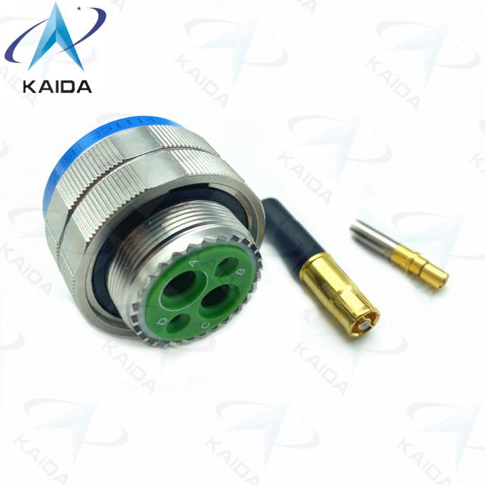 17 Shell Size MIL-DTL-38999 Series Ⅲ Contact Material Copper Alloy 8# Twinax Contact D38999/26KE22SN Stainless Steel 3