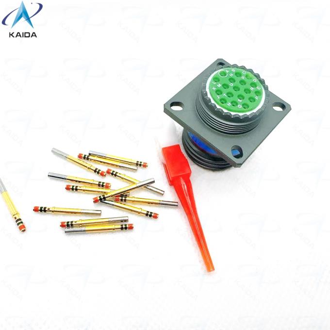 18 Number of Contacts MIL DTL 38999 Series Ⅲ Connector 500V Voltage Rating Circular Connector for  Applications.D38999/20WD18SN.TV02RW15-18SN.8D0-15W18SN 3