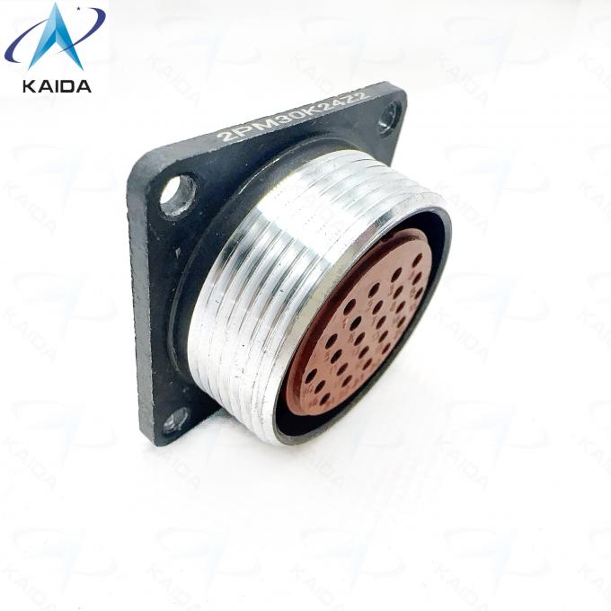 2PM Series Circular Electrical Connector Receptacle Engineered for Electrical Connections in Industrial Automation and Control Systems.2PM30K24Z 3