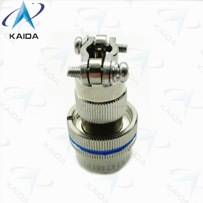 4 Contacts Plug Circular Electrical Connector Electroless Nickel Round Wire Connectors 2