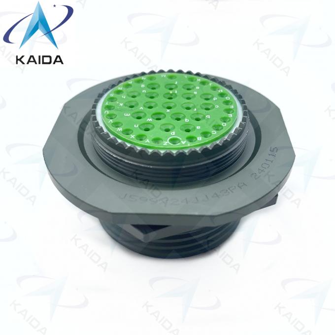 500V MIL-DTL-38999 Series Ⅲ 7A Jam Nut Receptacle D38999/24WJ43PA 43 Male Pins.8D Series 1