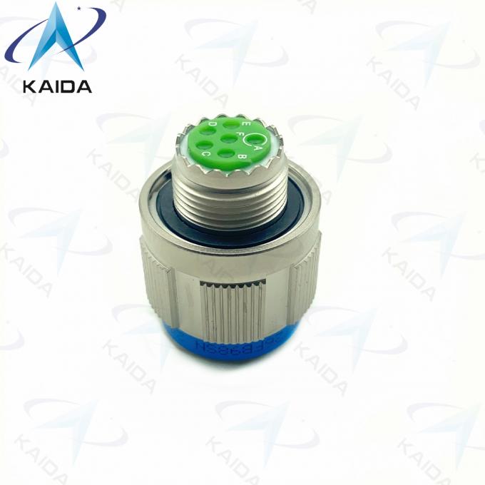 500V MIL-DTL-38999 Series Ⅲ Plug Connector For  D38999/26FC98SN Electroless Nickel 10 Female Pins.8D Series. 0