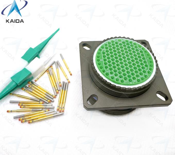 500V Voltage Rating MIL-DTL-38999 Series Ⅲ Gold Contact Finish for Performance.Composite Shell Olive Green Cadmium.D38999/20MJJ35SN 128 Female Pins 1