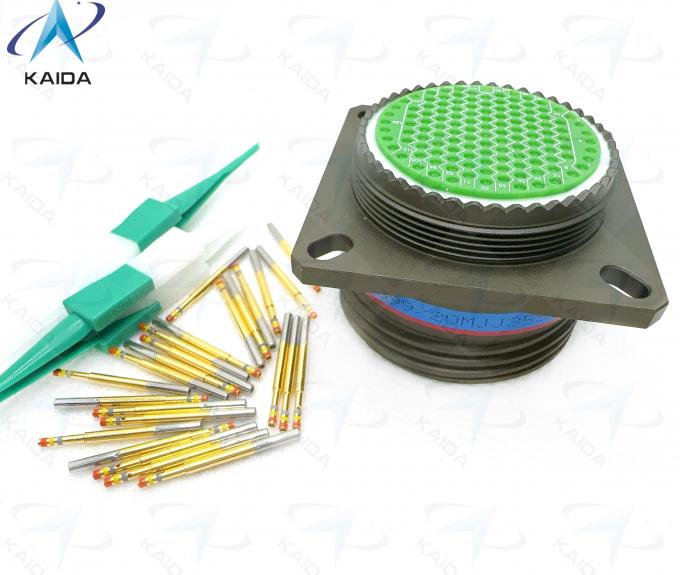 500V Voltage Rating MIL-DTL-38999 Series Ⅲ Gold Contact Finish for Performance.Composite Shell Olive Green Cadmium.D38999/20MJJ35SN 128 Female Pins 3