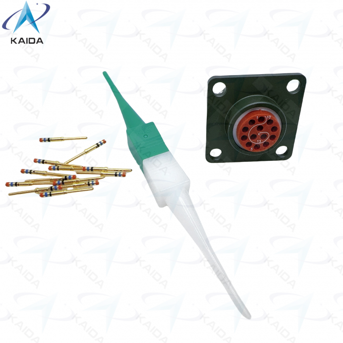 7.5A 13-Contact MIL-DTL-38999 Series 2 Connector With Crimp Termination MS27508E10B35P.JTP02 Box Mounting Receptacle 1