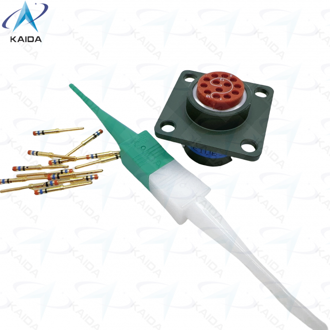 7.5A 13-Contact MIL-DTL-38999 Series 2 Connector With Crimp Termination MS27508E10B35P.JTP02 Box Mounting Receptacle 2