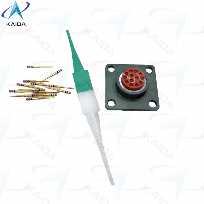 7.5A 13-Contact MIL-DTL-38999 Series 2 Connector With Crimp Termination MS27508E10B35P.JTP02 Box Mounting Receptacle 4