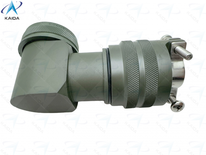 90° Angle and Profile Spin Coupling Connector Backshell with Olive Green Cadmium Finish M85049/79-21W07 5