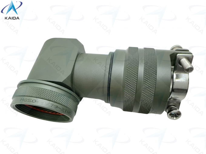 90° Angle and Profile Spin Coupling Connector Backshell with Olive Green Cadmium Finish M85049/79-21W07 6