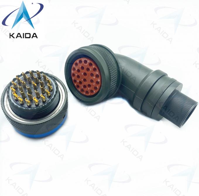 90 Degree Plug Gender Solder Contact Termination MIL-DTL-26482 Series Ⅰ PT08E16-26P Electrically Conductive Cadmium 2
