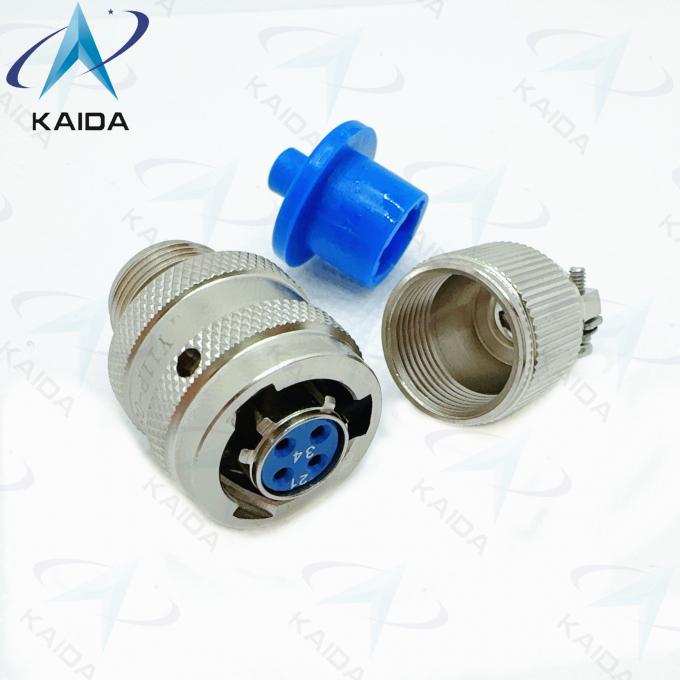 Aluminum Circular Electrical Connector Y11P Series With Electroless Nickel Finish / Strain Relief Clamp Y11P-0804TK2 0