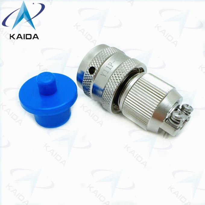 Aluminum Circular Electrical Connector Y11P Series With Electroless Nickel Finish / Strain Relief Clamp Y11P-0804TK2 2