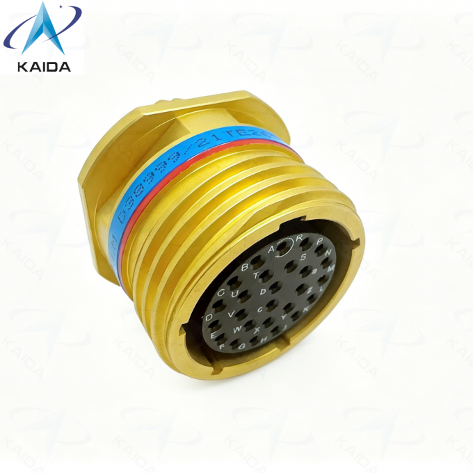 Bronze Passivated MIL DTL 38999 Series Ⅲ Connector.TV01.D38999/21TE26SN.Insert Arrangement of 17-26.26 Female Pins. 0