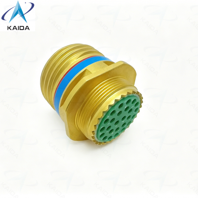Bronze Passivated MIL DTL 38999 Series Ⅲ Connector.TV01.D38999/21TE26SN.Insert Arrangement of 17-26.26 Female Pins. 2