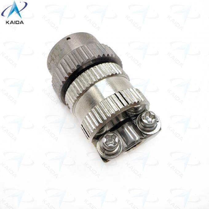 Circular Electrical Connector Plug with Straight Clamp Back Shell Electroless Nickel Connector Shell.Y8D Series.Y8D-4TJL 2