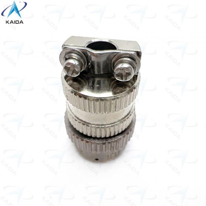 Circular Electrical Connector Plug with Straight Clamp Back Shell Electroless Nickel Connector Shell.Y8D Series.Y8D-4TJL 3
