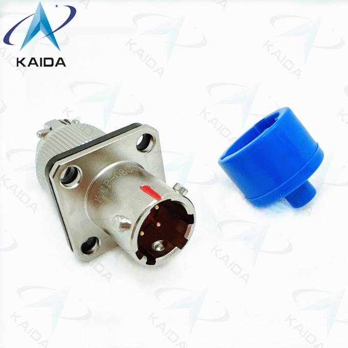 Circular Electrical Connector Receptacle 4 Contacts Electroless Nickel Finish -55.C To 125.C Operating。Y11P-0804ZK10-2 0
