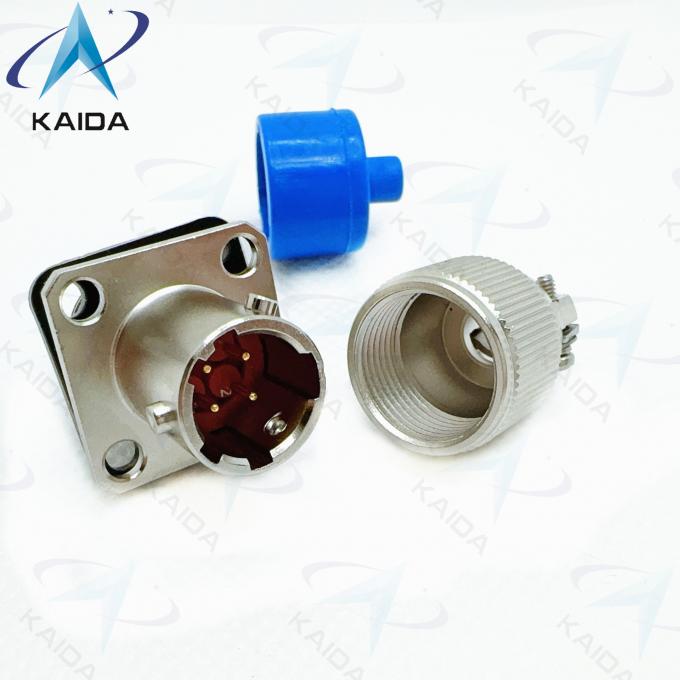 Circular Electrical Connector Receptacle 4 Contacts Electroless Nickel Finish -55.C To 125.C Operating。Y11P-0804ZK10-2 2