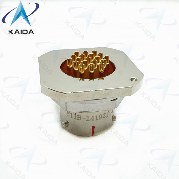 Circular Receptacle with Y11P Series Aluminum Pins for PCB Mount Low Current Y11H-1419ZJ14.Hermetic Receptacle. 0