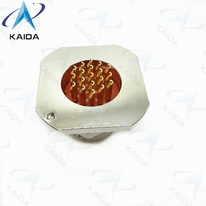 Circular Receptacle with Y11P Series Aluminum Pins for PCB Mount Low Current Y11H-1419ZJ14.Hermetic Receptacle. 3