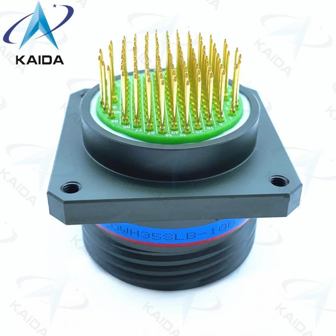 Contact Size 22 Custom Connectors Square Receptacle D38999 Series Iii 100 Long PC Tail 1