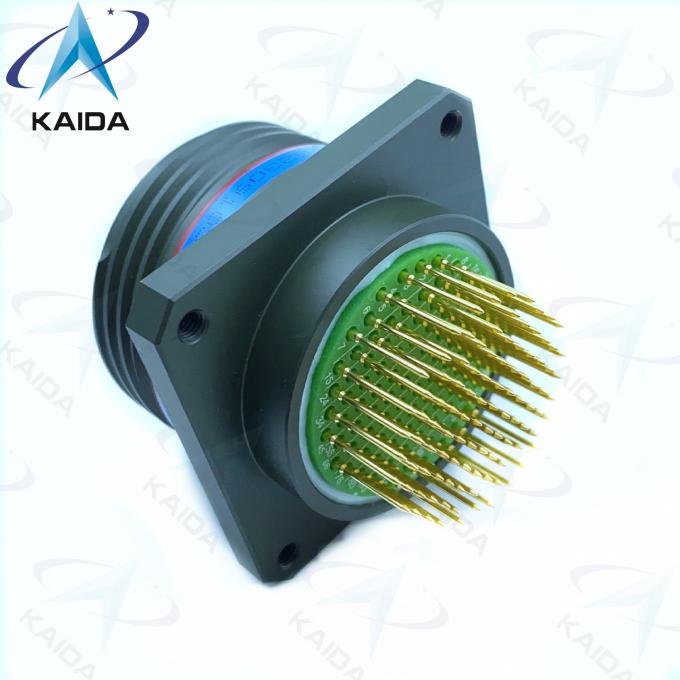 Contact Size 22 Custom Connectors Square Receptacle D38999 Series Iii 100 Long PC Tail 2