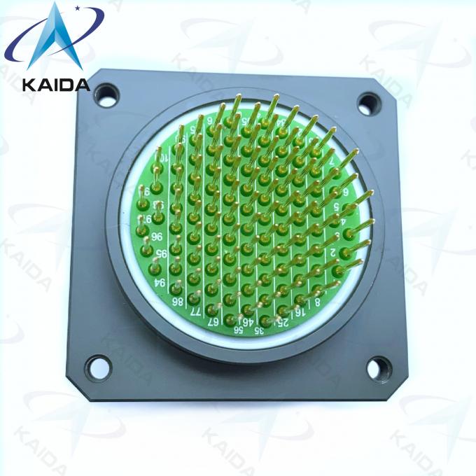 Contact Size 22 Custom Connectors Square Receptacle D38999 Series Iii 100 Long PC Tail 4