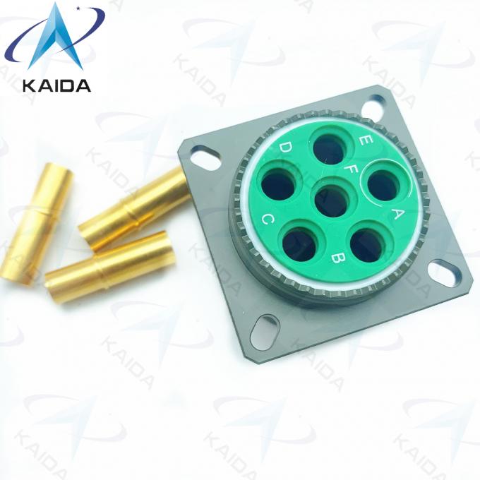 Crimp Copper Alloy Receptacle Connector 6 Contacts Gold Finish MIL-DTL-38999 Series 3.D38999/20WH06SA.8D Series 4