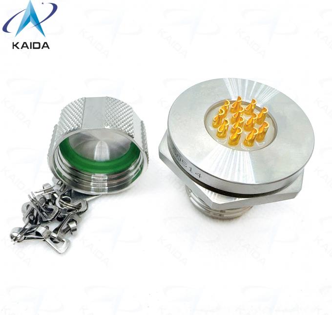 Custom Hermetic Jam Nut Receptacle Stainless Steel Passivated for Long-Lasting Hermetic Sealing Solutions 2