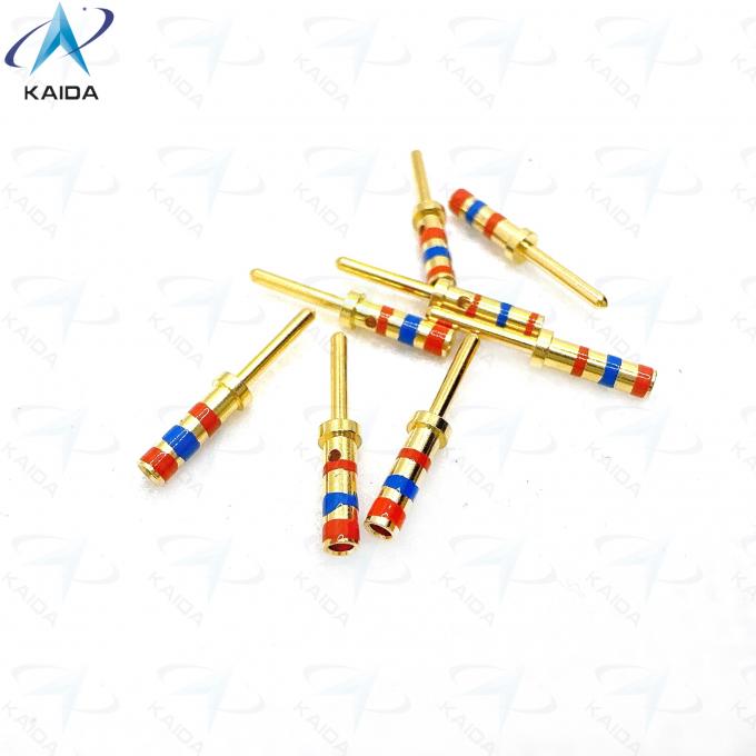 D38999 Series Cooper Alloy Contact with Gold Plating Meeting Customer Requirements.M39029/58-363.20# Pin Contact.Color bands with Orange - Blue - Orange 0