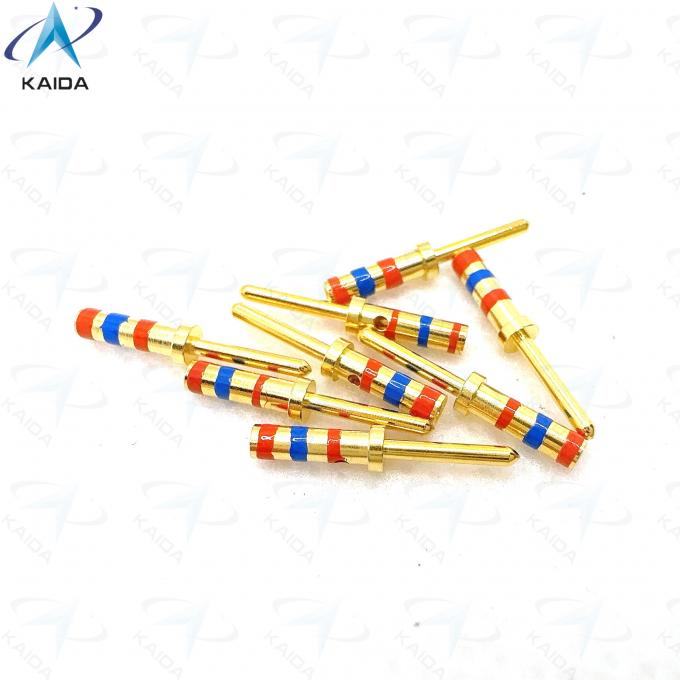 D38999 Series Cooper Alloy Contact with Gold Plating Meeting Customer Requirements.M39029/58-363.20# Pin Contact.Color bands with Orange - Blue - Orange 1
