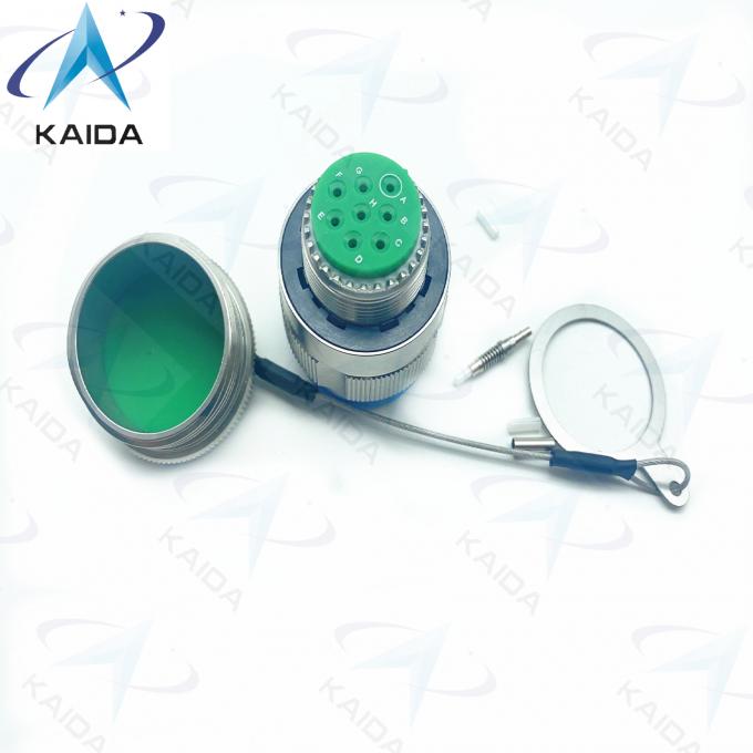 Durability Fiber Optic Connector Crimp Metal Blue Muti Mode Cable 500 Mating Cycles D38999/26KE08B1NF2M Stainless Steel 3