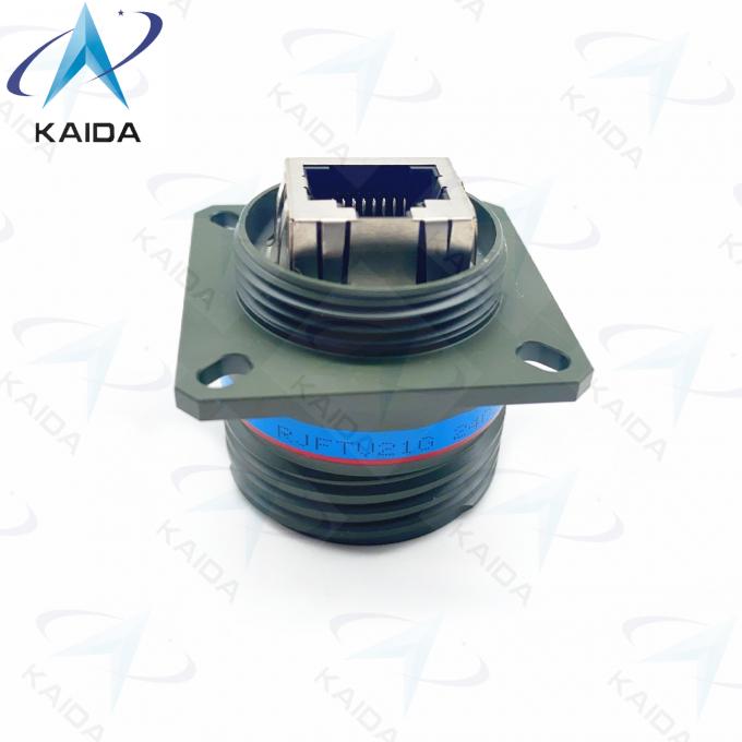 Finsh Olive Green Cadmium RJFTV21G Solder Termination Method RJ45 Series Tri Start Thread Coupling Mechanism 4