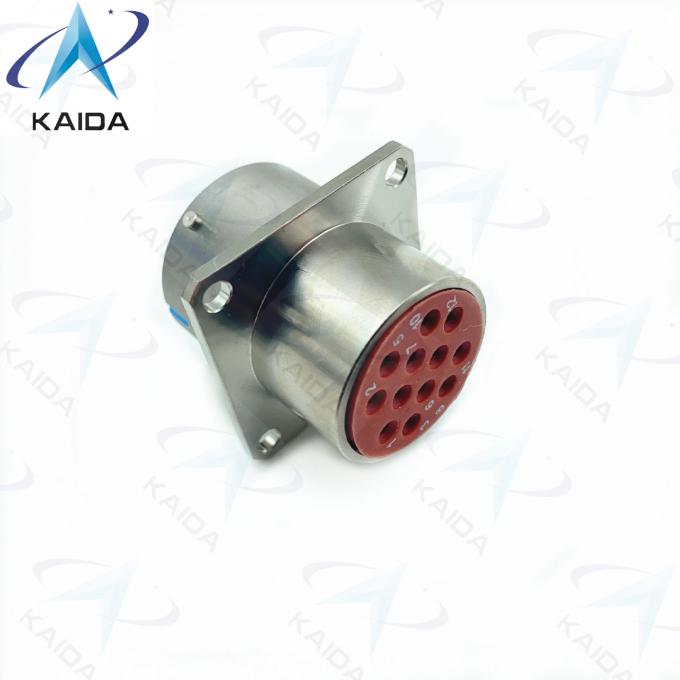 Harsh Environments XC24F12K1D1 Electroless Nickel Connector Shell with 12 Contacts 1