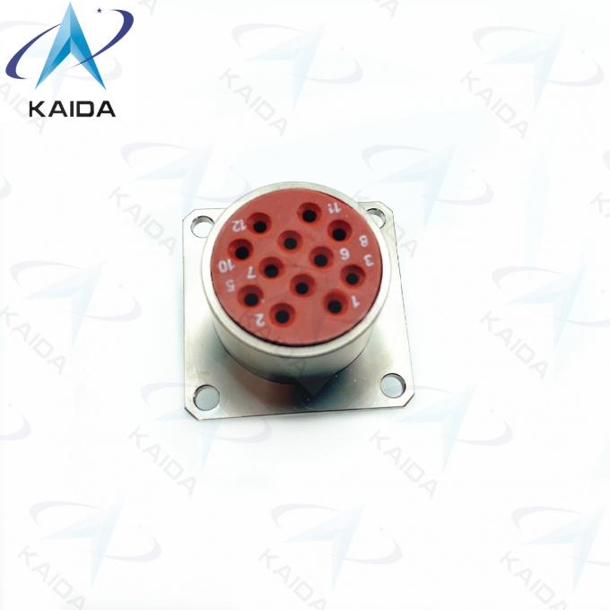 Harsh Environments XC24F12K1D1 Electroless Nickel Connector Shell with 12 Contacts 3