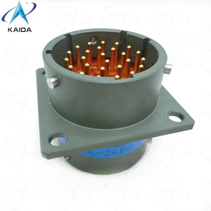 Industrial-Grade MIL-DTL-26482 Series Ⅰ Circular Connector with 500V Voltage and 7.5 A Current Rating.Thru Bulkhead Receptacle.PTB-16-26PS 1