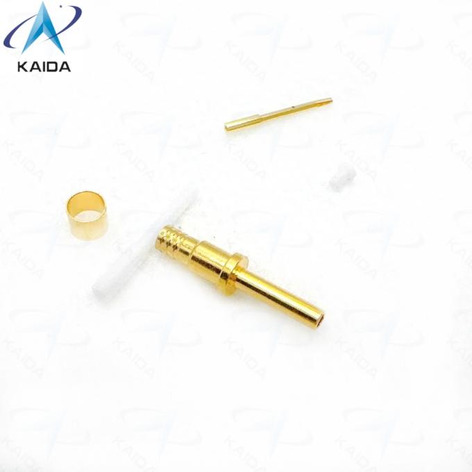 Insulated Crimp Type D38999 Series Copper Alloy Connectors for Heavy-Duty Applications.16# Coax  Male Contacts.Amphenol&Souriau 0
