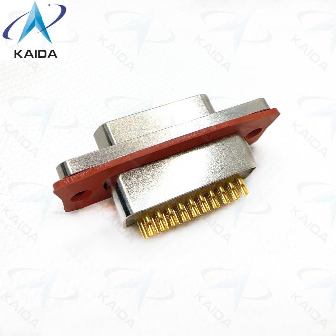 J29M Series Hermetic Receptacle With 21 Contact Metal Shell And Nickel Finish J29M-21TJH 2