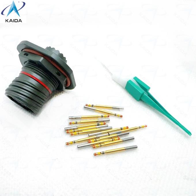 Jam Nut Receptacle Connector MIL DTL 38999 Series Ⅲ 13 Contacts Circular Connector Aerospace Standards.D38999/24WB35SA.TV07RW11-35SA,8D7-11W35SA 2