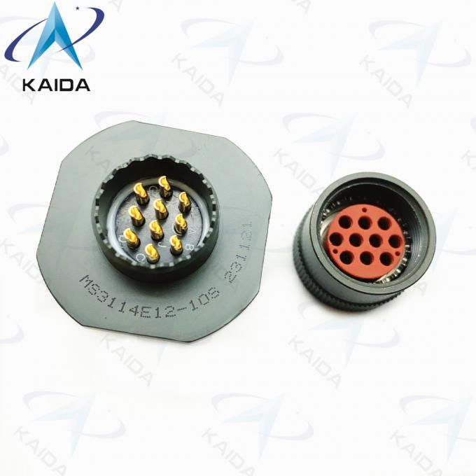 Jam Nut Receptacle MIL-DTL-26482 Series I 10 Female Pins Mil Dtl 26482 Connector 1