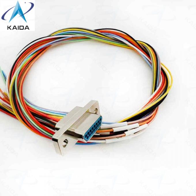 MDM Metal Shell Part Number MDM 15PH003B.15 Pins.MIL-DTL-83513 Series.Electroless Nickel.Harness-insulated wire. 3