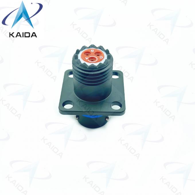 MIL-DTL-26482 Connectors with Olive Green Cadmium Finish / Crimp Contact Type MS3470B08-33SN Narrow Flange Receptacle 1