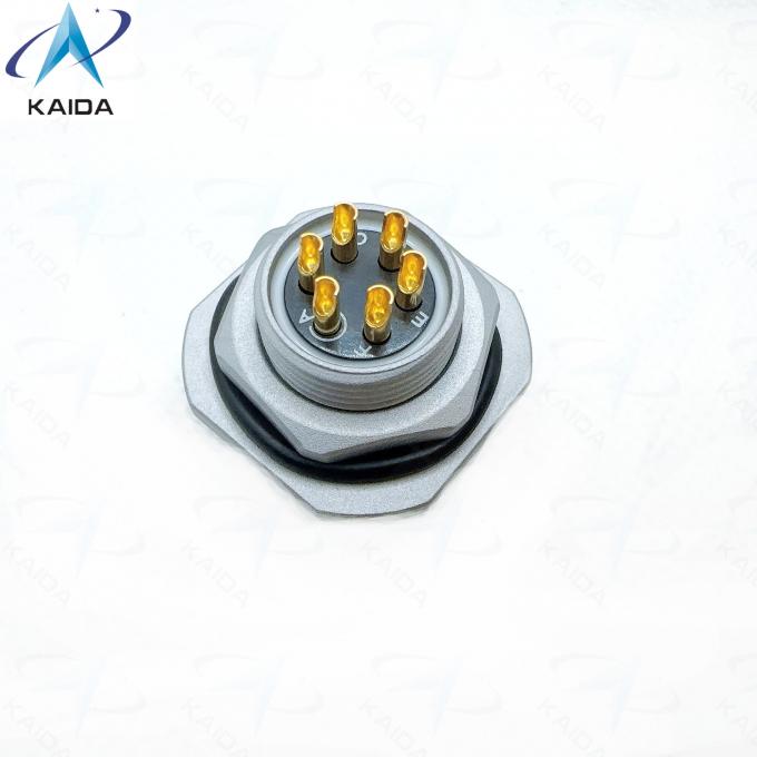 MIL DTL 26482 Series Ⅰ 6 Contacts Circular Connector.PT04A-10-6S-072. Gray Zinc Nickel Plating.Cable Connecting Receptacle 3