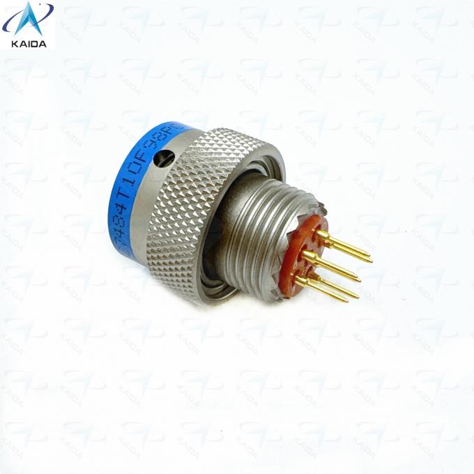 MIL-DTL-38999 Series 2 Thermoplastic Insulator Electroless Nickel Short PCB Tail 6 Contacts Gold Plated MS27484T10F98PCN 2