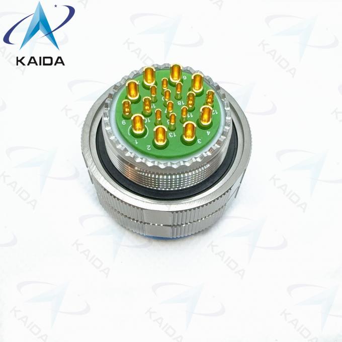 MIL-DTL-38999 Series 3 Copper Alloy Contacts Plug Stainless Steel Shell 20 Contacts Gold Finish 1