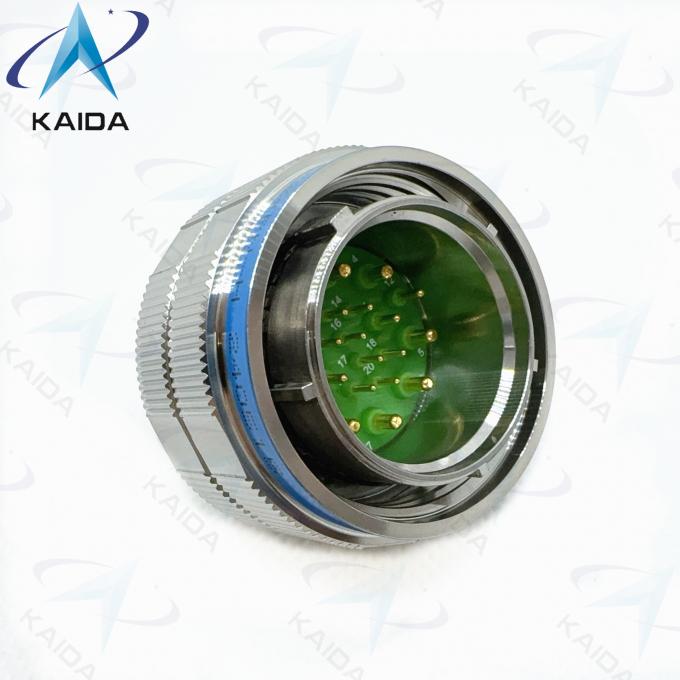 MIL-DTL-38999 Series 3 Copper Alloy Contacts Plug Stainless Steel Shell 20 Contacts Gold Finish 4