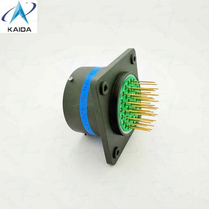 MIL DTL 38999 Series Ⅰ Box Mounting Receptacle Connectors.88-628717-41S.Shell Size 21,41 PCB Contacts.Olive Green Cadmium.LJTP02R 1