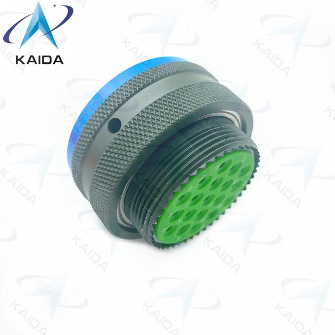 MIL-DTL-38999 Series I Olive Green Cadmium Shell Finish with 500V Voltage Rating Bayonet Coupling MS27467T25B19PN 2