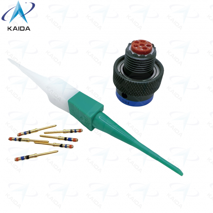 MIL-DTL-38999 Series Ⅱ Olive Green Copper Alloy Contact  Plug with Thermoplastic Insulator MS27484T08B35P JTG06 2