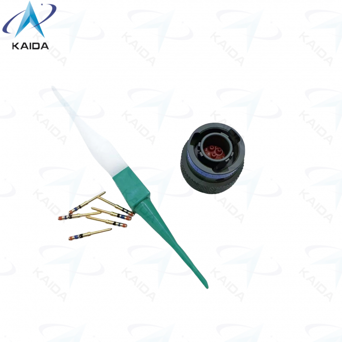 MIL-DTL-38999 Series Ⅱ Olive Green Copper Alloy Contact  Plug with Thermoplastic Insulator MS27484T08B35P JTG06 4